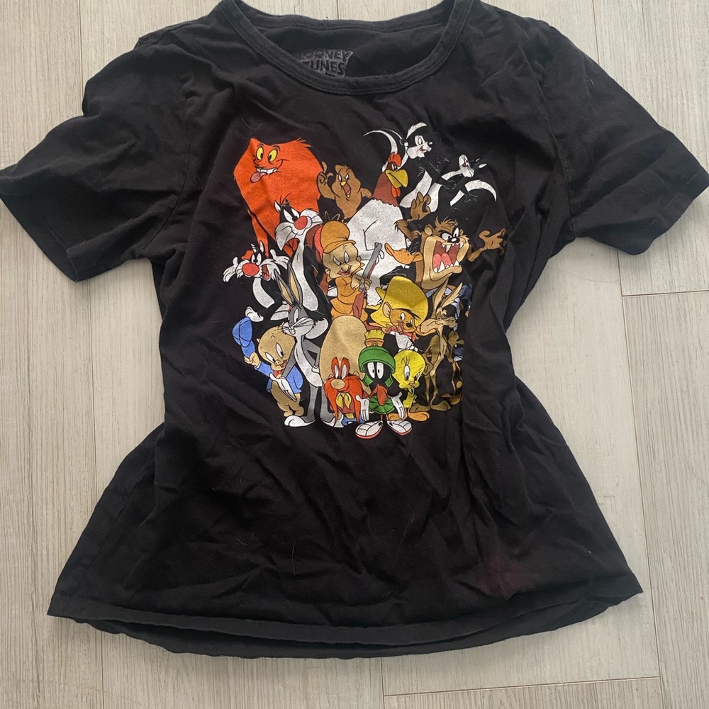 Warner Bros. Kids Black Graphic T-Shirt